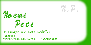 noemi peti business card